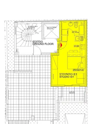 a floor plan of a house at Elvita Apartments 4 in Athens