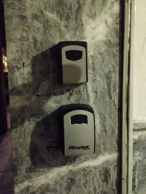 two toasters on the side of a wall at Central appartement in Athens