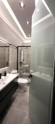 a bathroom with a toilet and a sink and a shower at LView Zeus Temple in Athens