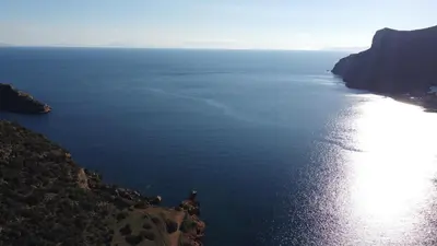 an aerial view of a large body of water at Endless Seaview in Porto Rafti