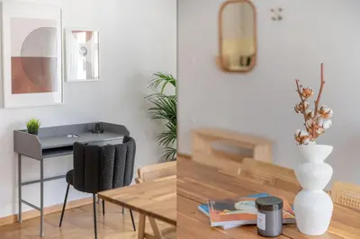a dining room with a table and a vase at Flawless 1BR Apartment in Athens by UPSTREET in Athens