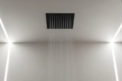 a vent in the middle of a white wall at Golden Island Resorts in Athens