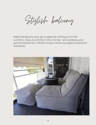 a flyer for a living room with two chairs at Only2Suites in Athens