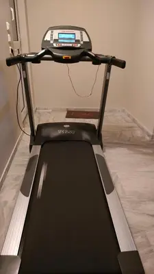 a treadmill with a scale on top of it at Spata sunrise house in Spáta