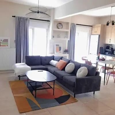 Paleo Faliro Athens fully equipped 2 bedrooms 90 sqm big apartment 200m to Free beach