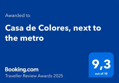 a blue screen with the text cancelled to csa be colors next to at Casa de Colores, next to the metro in Athens