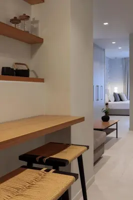 a living room with a table and a couch at Azalea Luxury Apartment in Athens