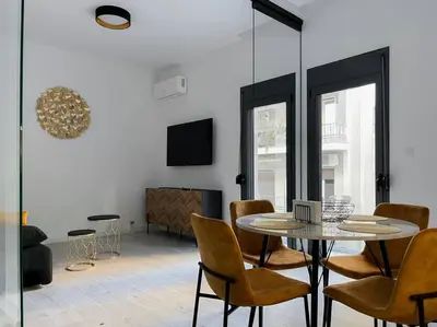 a dining room with a table and chairs at Lucky Premium Home #11 VIPGreece in Athens
