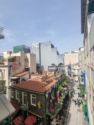 a view of a city street with buildings at athens.apartotel.3 in Athens