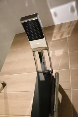 a laptop computer sitting on top of a floor at Apartment in Athens Neos Kosmos in Athens
