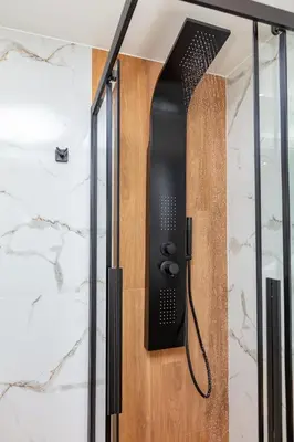 a wooden door with a phone on it at Apartment near City Center in Athens