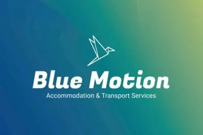 a logo for blue motion approximation and transport services at BlueMotion - CruiseNest 143 5B in Piraeus