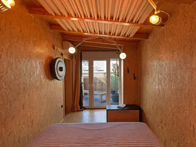 a bedroom with a bed in a room at Acropolis Music Studio Loft in Athens