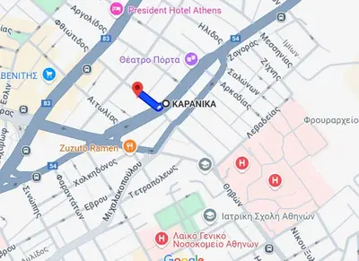 a map of kazakhstan with attractions at 8' από Μετρό,Ντυνάν,Παίδων,Λαϊκό in Athens