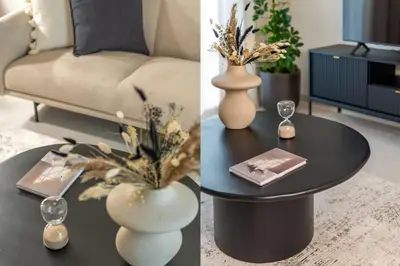 a living room with a coffee table and a couch at Urban Elegance 2BR Apartment in Pangrati by UPSTREET in Athens