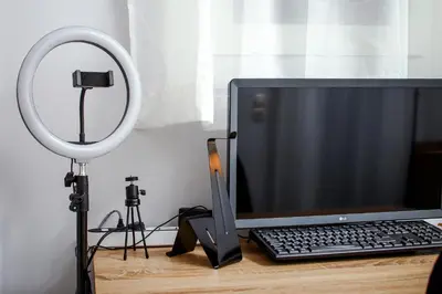 a desk with a laptop computer and a mirror at Artemonos Loft Acropolis View in Athens
