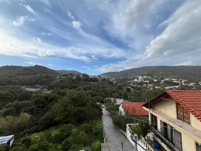 a view of a city from a house at Filoxenia Harmony Retreat in Keratea