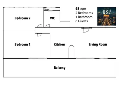 a schematic diagram of the experimental apparatus at DSL - Downtown Skyline Loft in Athens