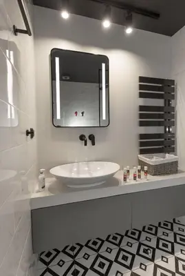 a white bathroom with a sink and a mirror at Well-designed apartment by the Acropolis GHH in Athens