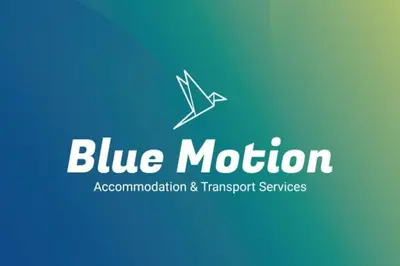 a blue motion logo for a reconstruction and transport services at BlueMotion - CruiseNest 6Β in Piraeus
