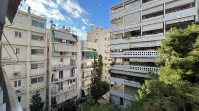a group of tall buildings in a city at Stylish Apt in Paleo Faliro 300m from the beach in Athens