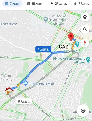 a close up of a map at Panorama house near Teleperformance in Athens