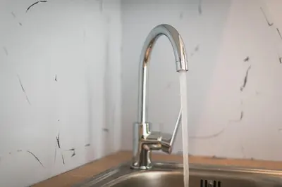 a sink with a faucet in a kitchen at Top Ten Apartment 3 in Athens