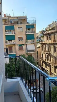 a view of a balcony of a building at City Romance in Athens