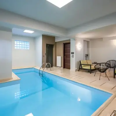 Indoor pool villa