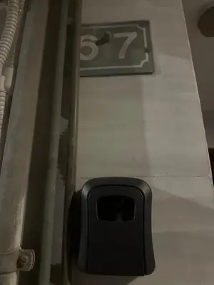 a black object sitting on a table with a speed limit sign at Spartan Residence in Athens
