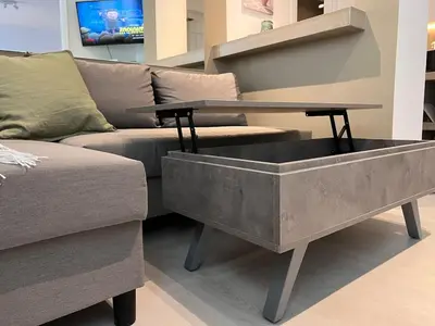 a living room with a couch and a table at Diegos cozy Athens Apartment Walk to Acropolis in Athens