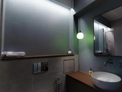 a bathroom with a sink and a mirror at Livelula apartment in Athens
