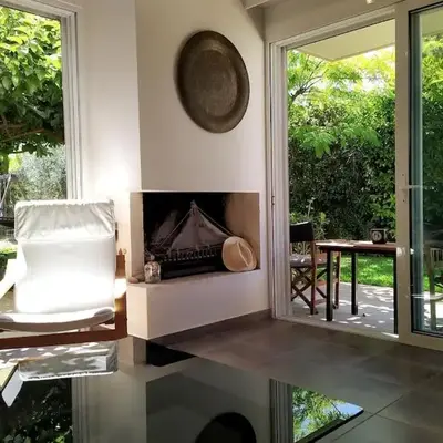 Garden house by the sea