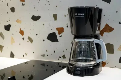 a black blender sitting on top of a counter at Modern Style Suite VIPGreece in Athens