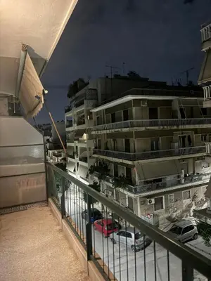a view of a building from a balcony at Zografou centre apartment in Athens