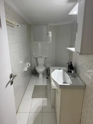 a bathroom with a sink and a toilet at Zografou centre apartment in Athens