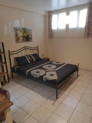a bedroom with a bed in a room at Athens-Koukaki in Athens