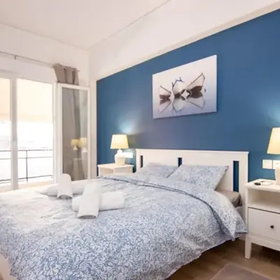 Sweet 2 bedroom apartment in Greek colors