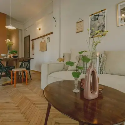 Stylish cozy artistic Athens apartment