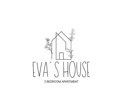a logo for a home remodeling company at Eva's House - 2 Bedroom Apartment in Athens