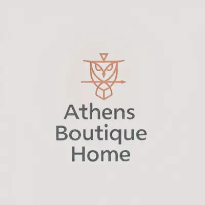 a sign that reads athens boutique home at Athens Boutique Home in Athens