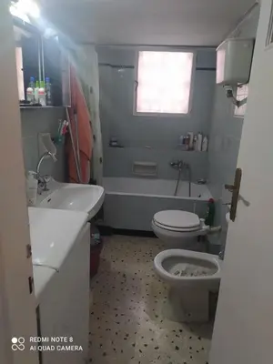 a bathroom with a toilet and a sink at LUCY maison in Athens
