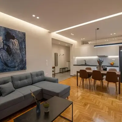 Vibrant Pagrati 2-BD Retreat with Elegant-Modern style