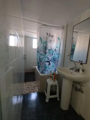 a bathroom with a shower and a sink and a toilet at Sunny apartment next to the Acropolis in Athens