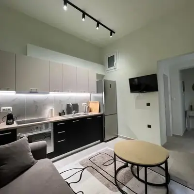 Modern apartment with patio
