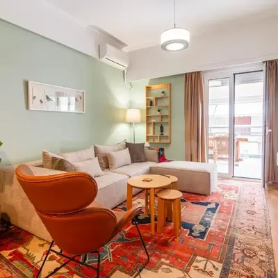 Stylish 2-Bedroom Apartment with Big Terrace in Athens