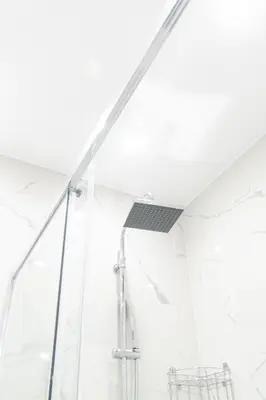 a shower in a bathroom with a ceiling at Diamond Downtown Kolonaki in Athens