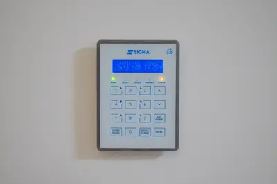 an electronic calculator is on a wall at Athenee Suites in Athens