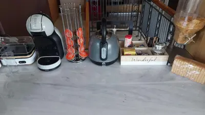 a counter top with a blender and other kitchen utensils at Vacation Villa 5 bedrooms in Paianía