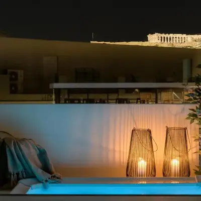 Bright Acropolis Loft Plunge Pool